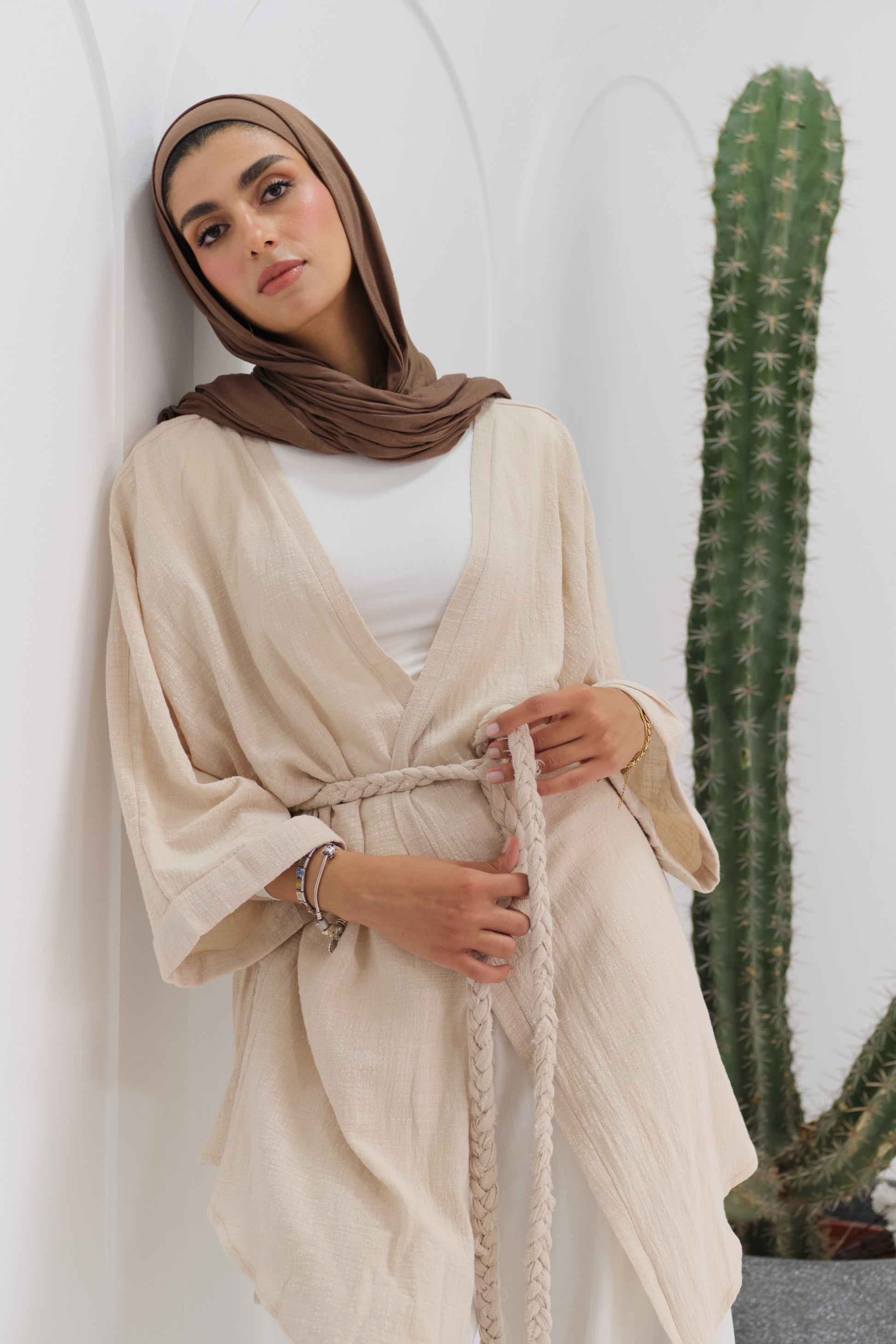 Wrap Kimono-beige