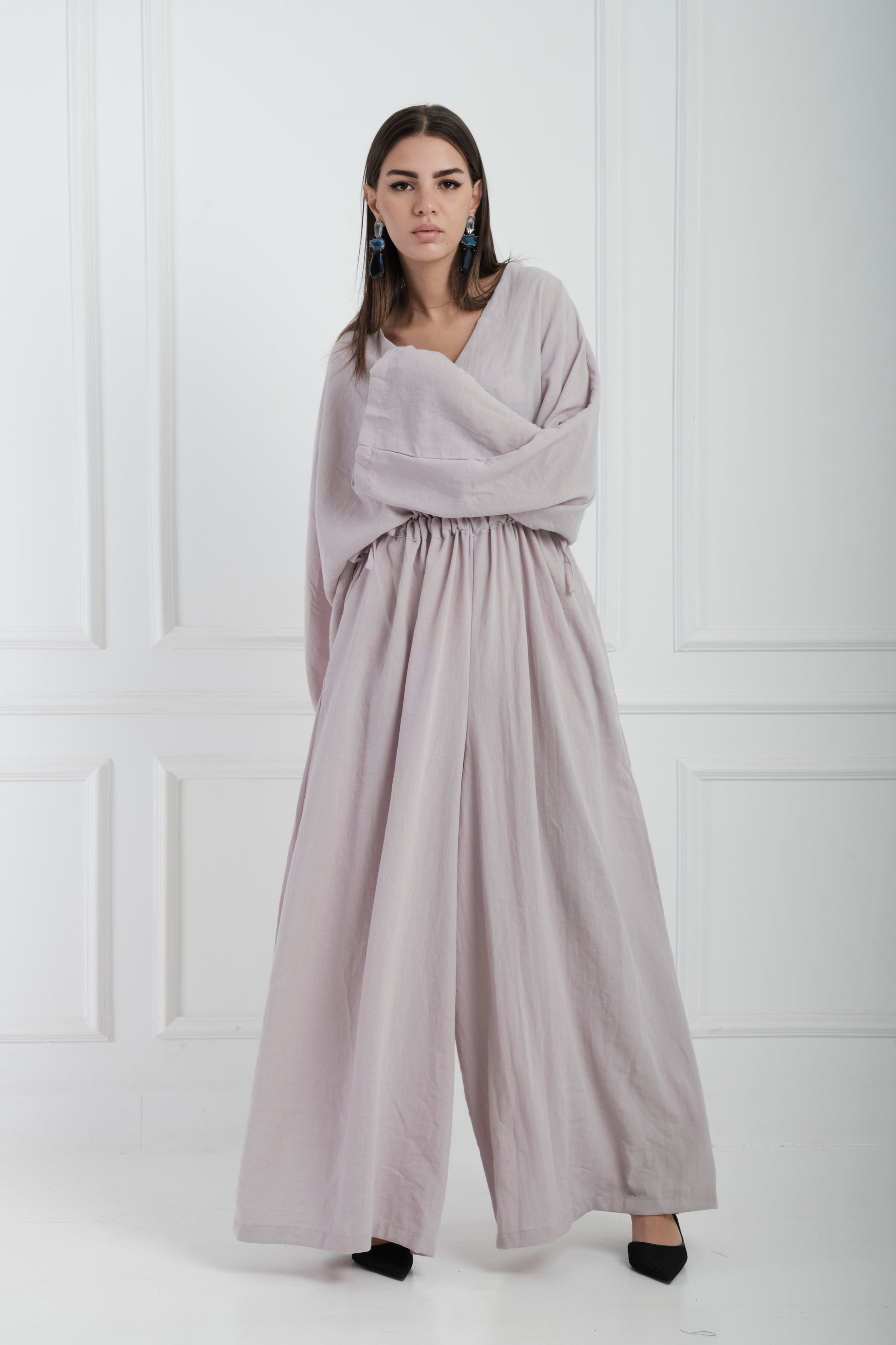 Linen grey jumpsuit