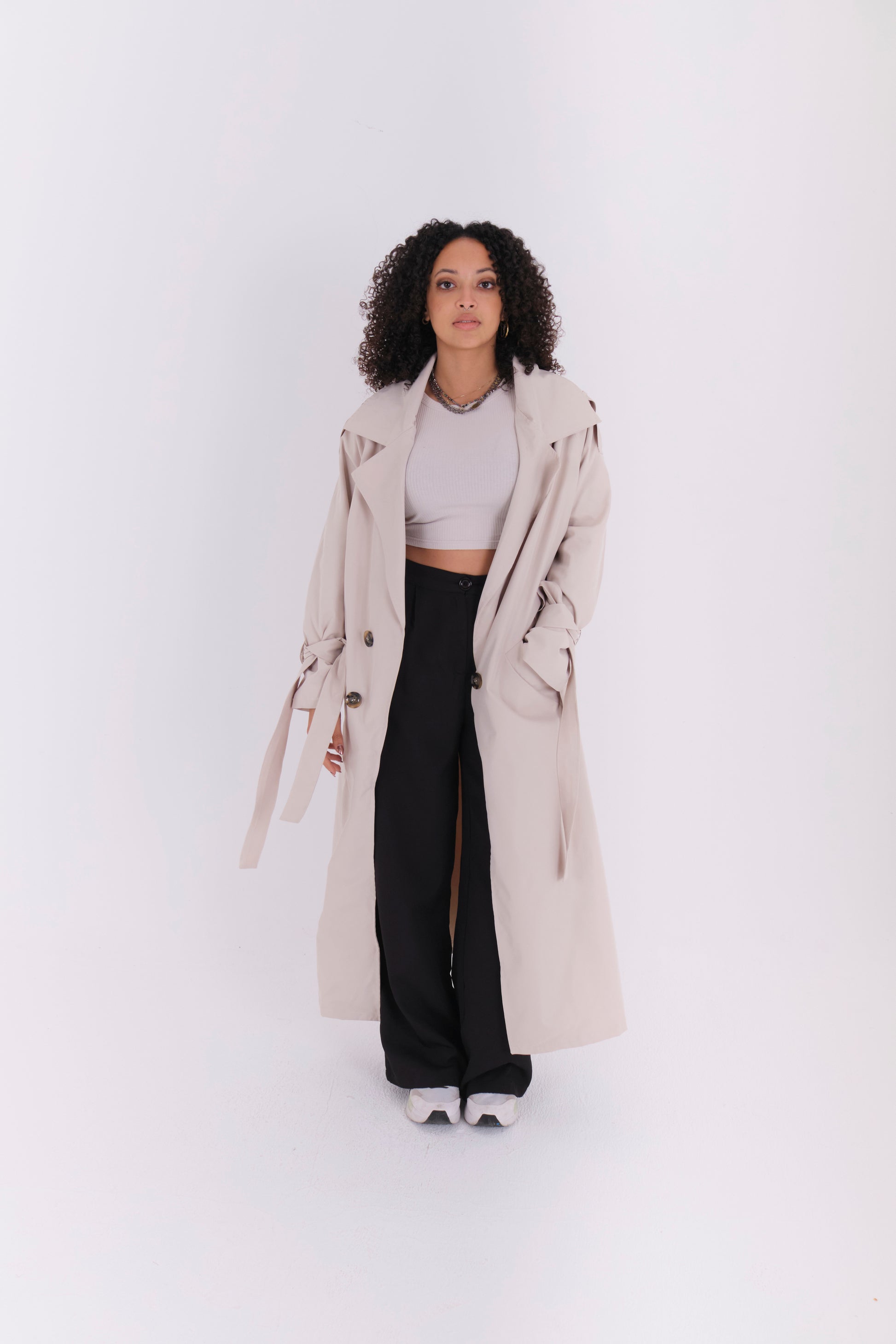 Trench Coat-Creamy
