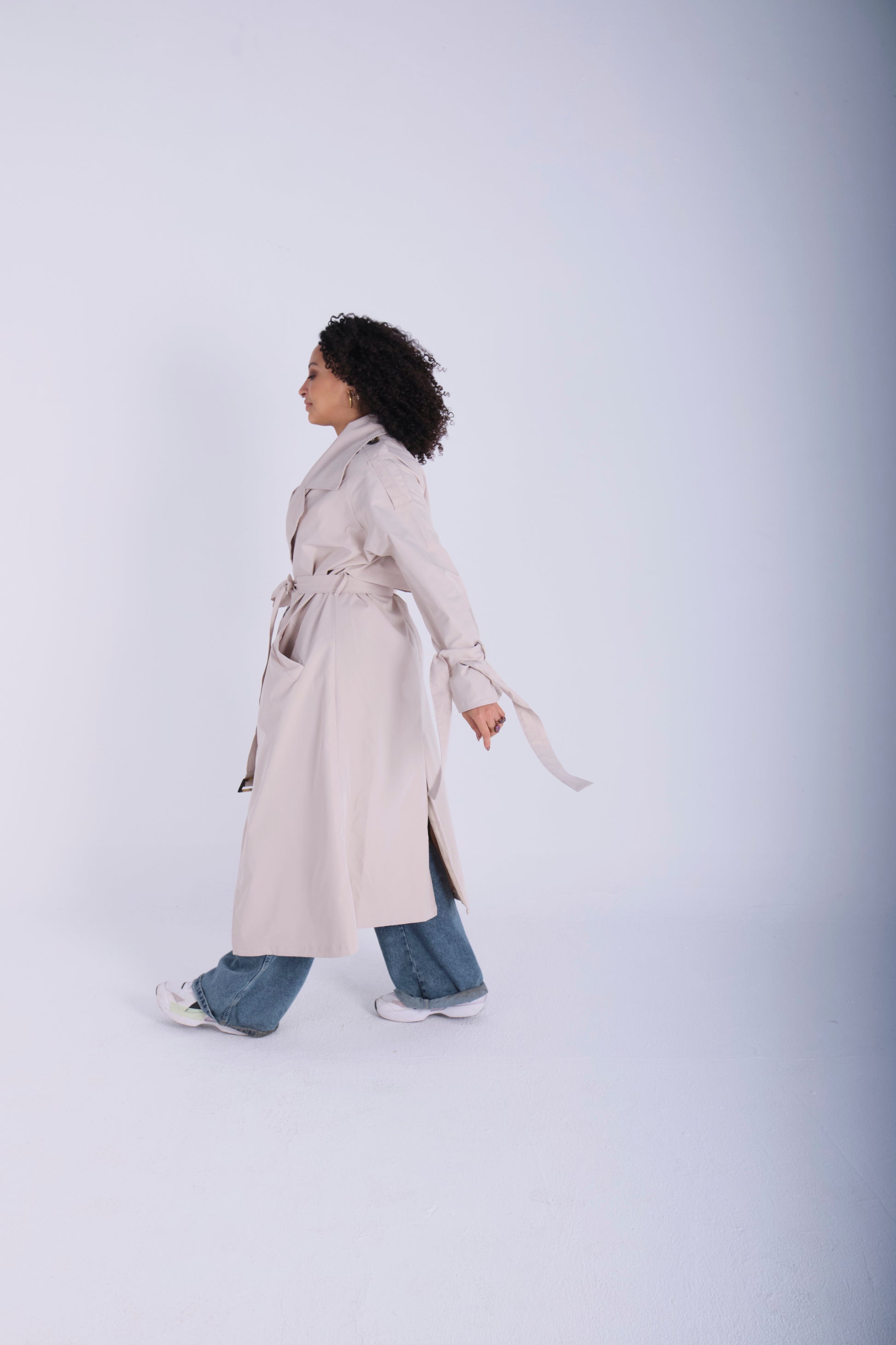 Trench Coat-Creamy