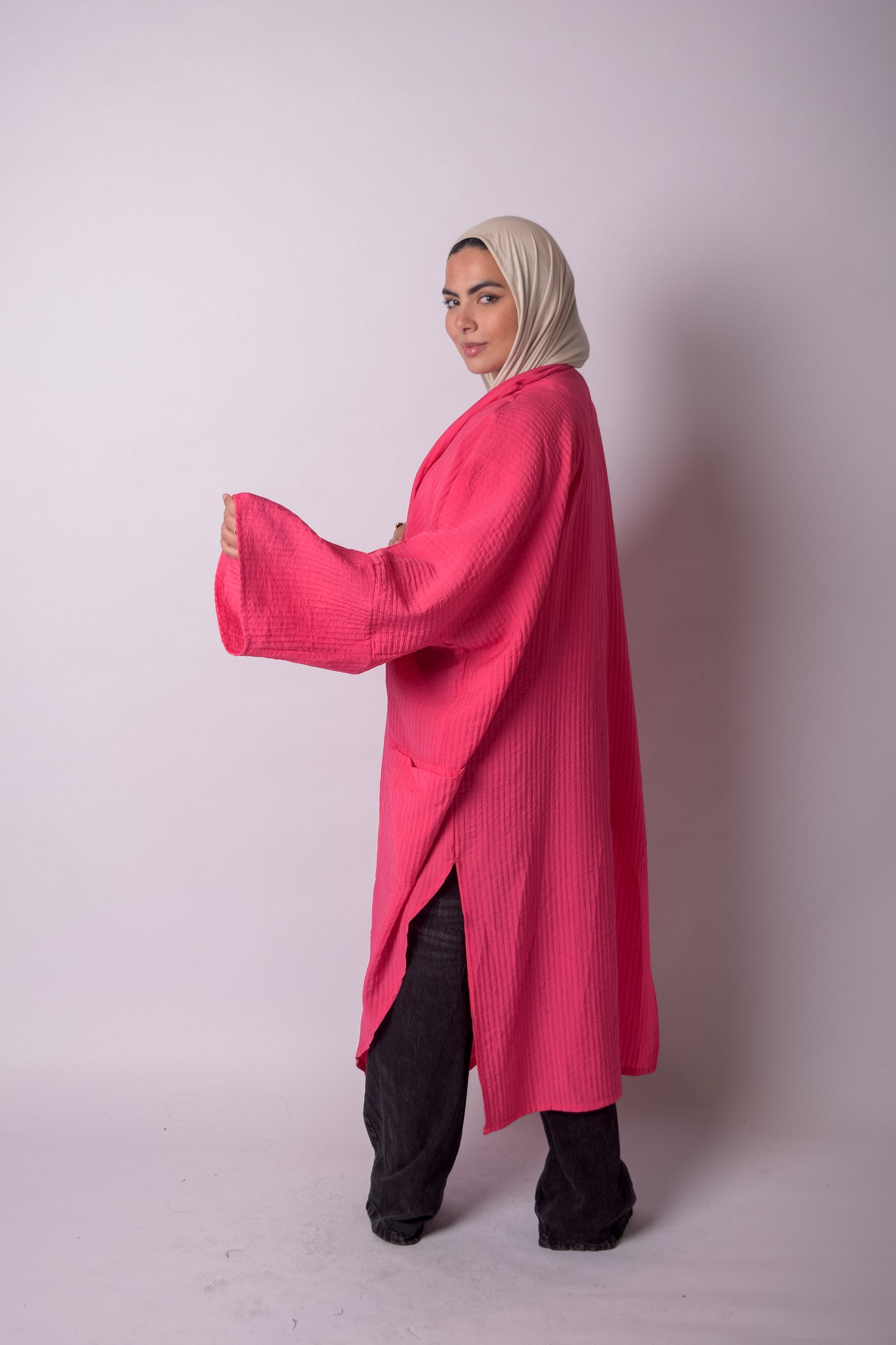 Glow Kimono-Fuchsia