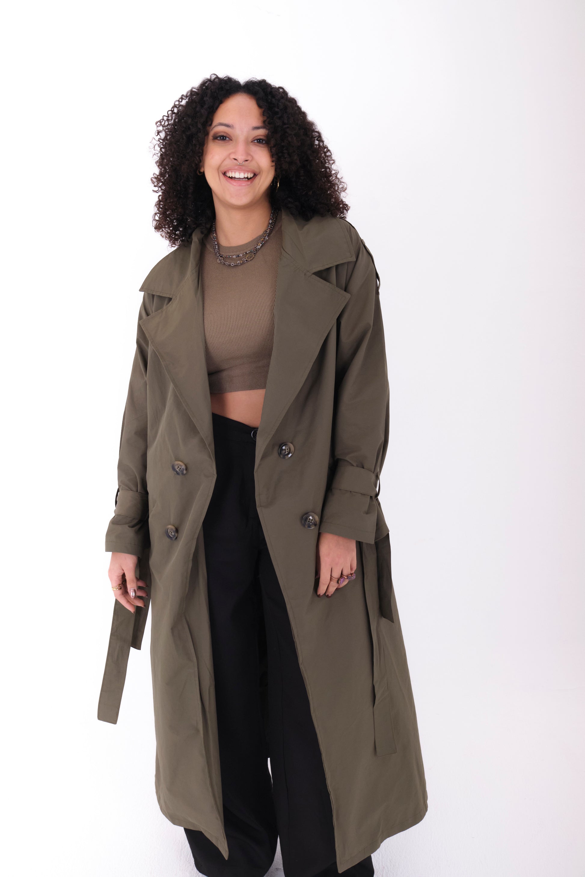 Trench Coat-Gray