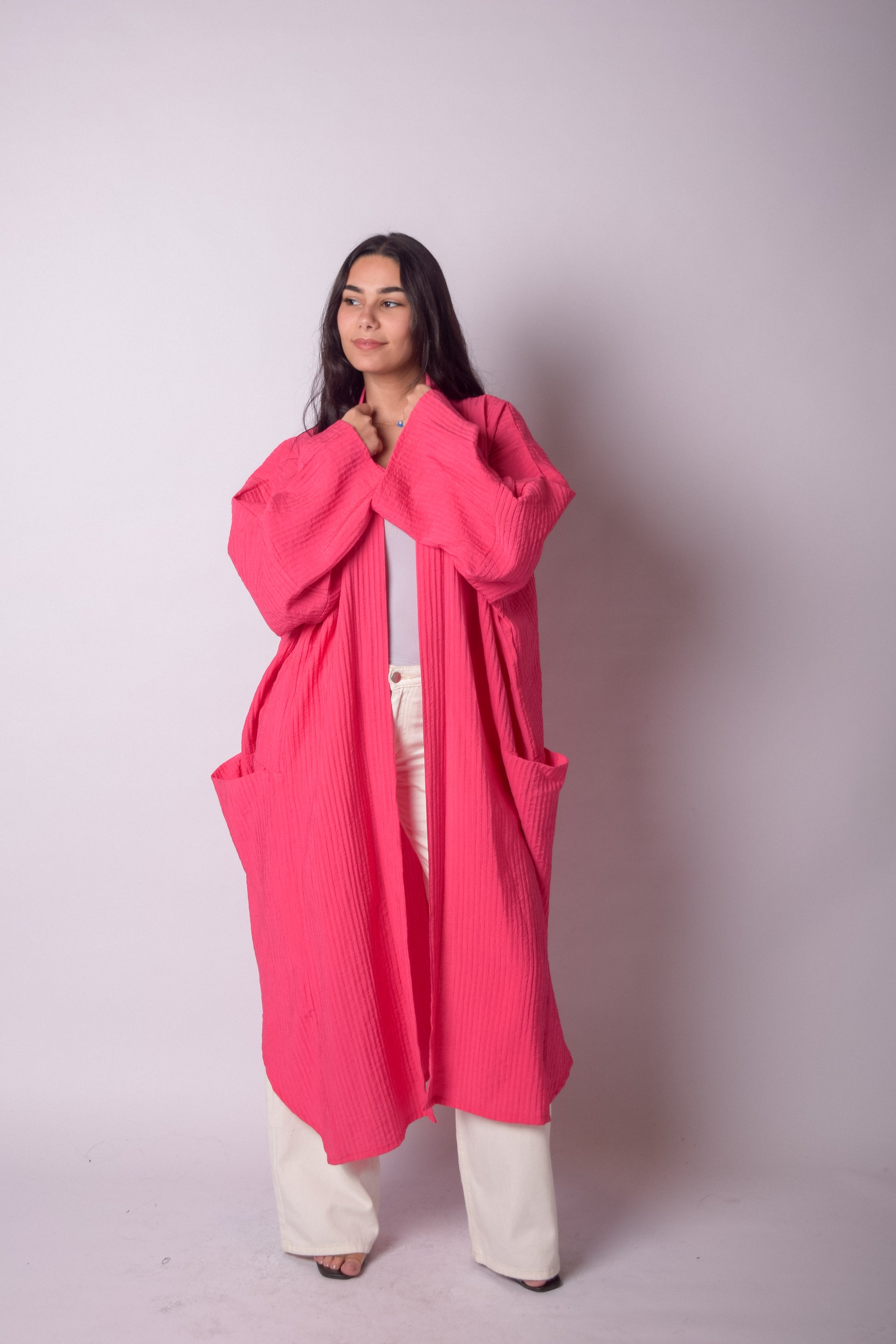Glow Kimono-Fuchsia