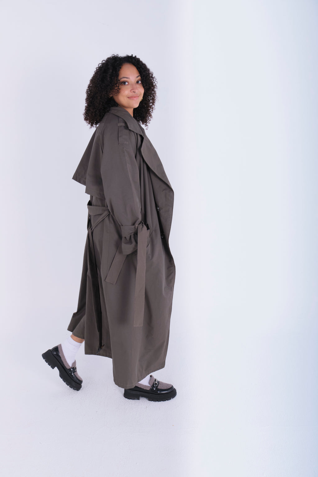 Trench Coat-Gray
