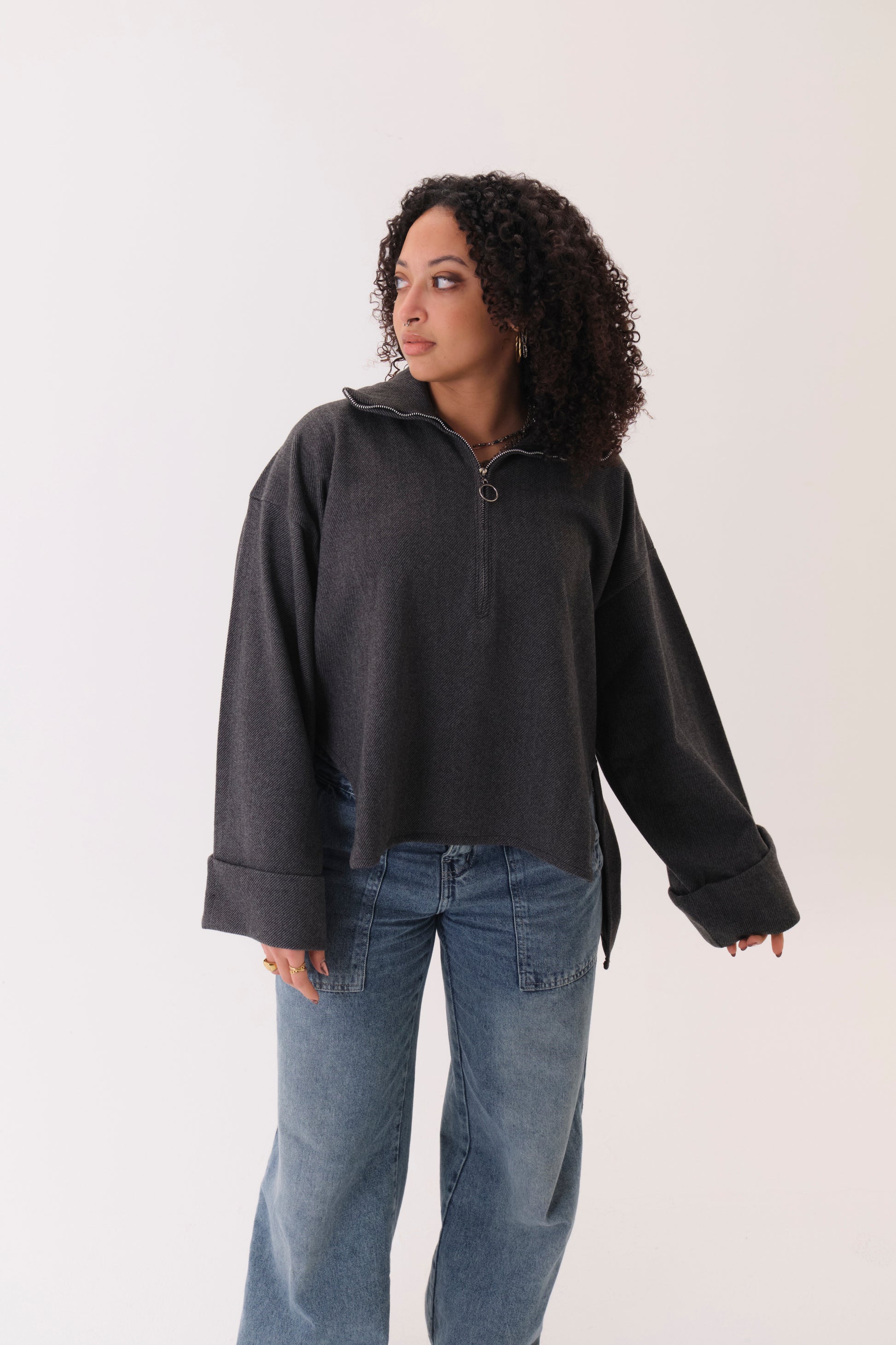 Wool top Gray