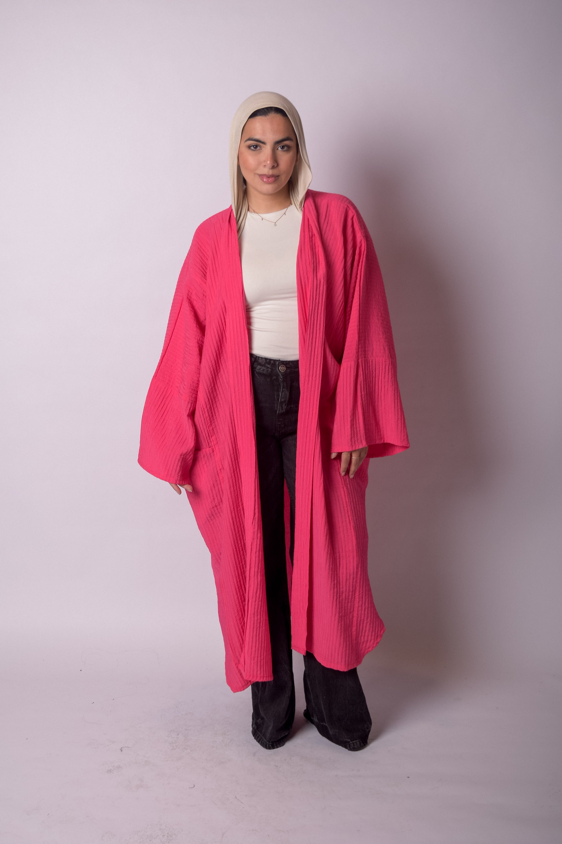 Glow Kimono-Fuchsia