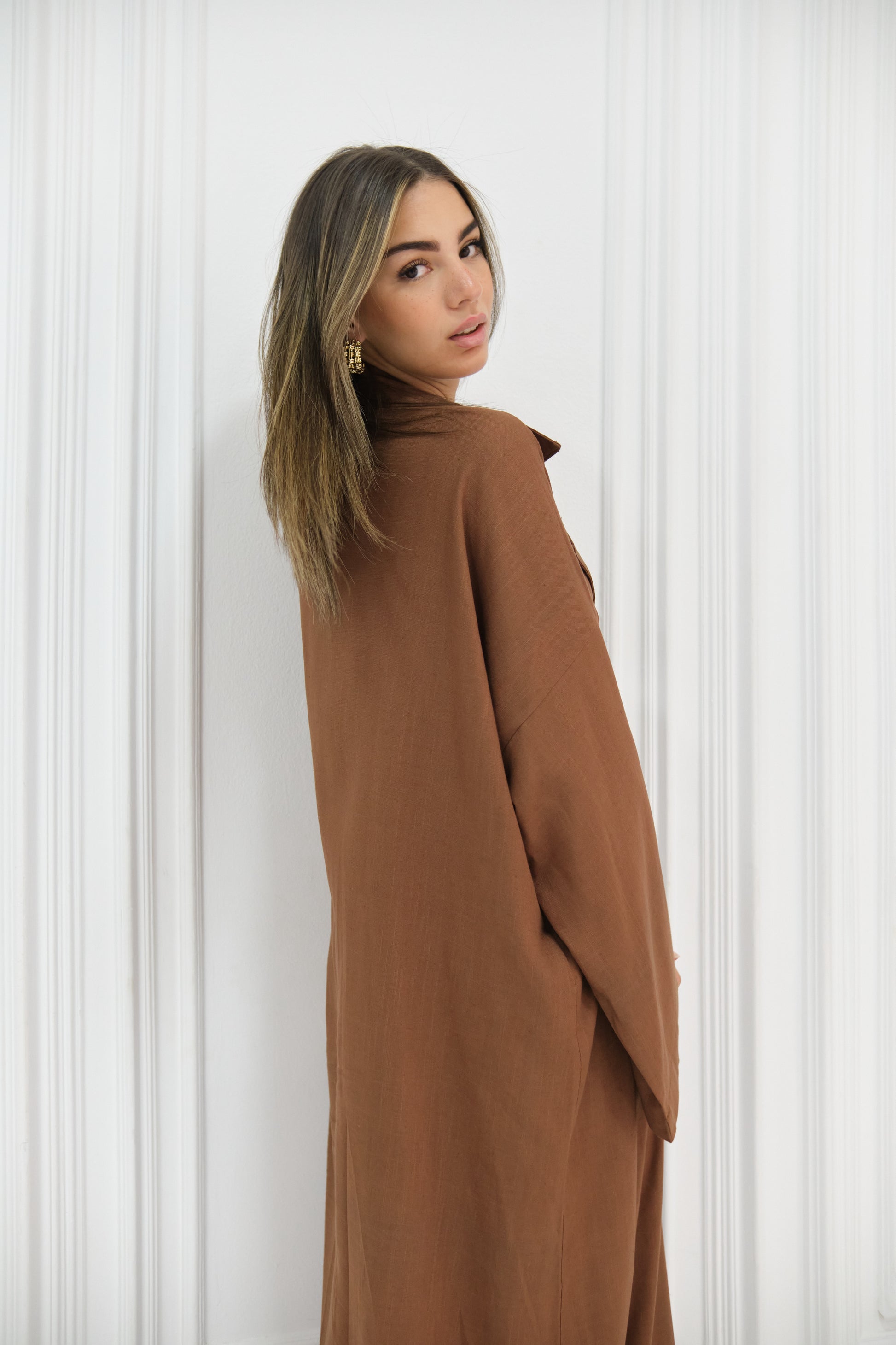 Aura Dress - Brown