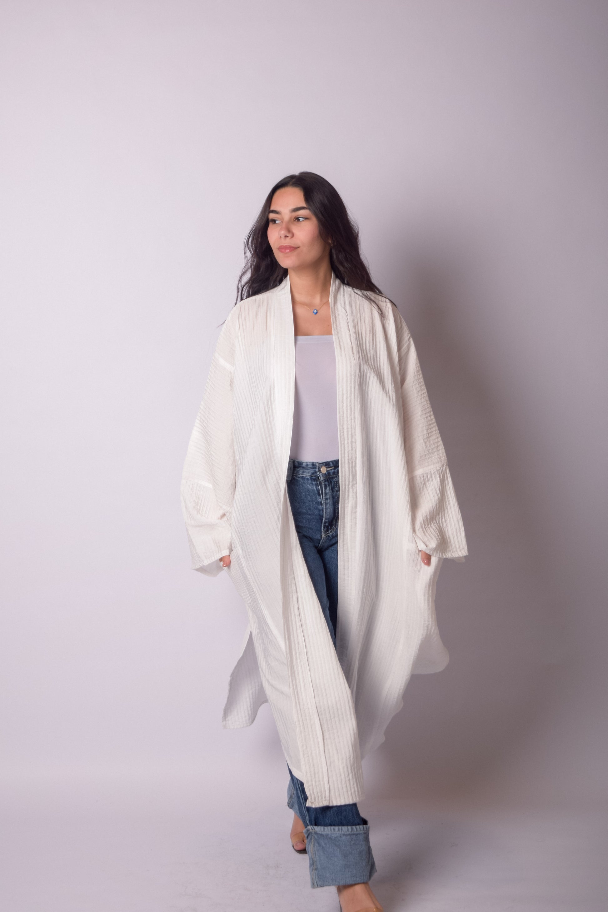 Glow Kimono-White