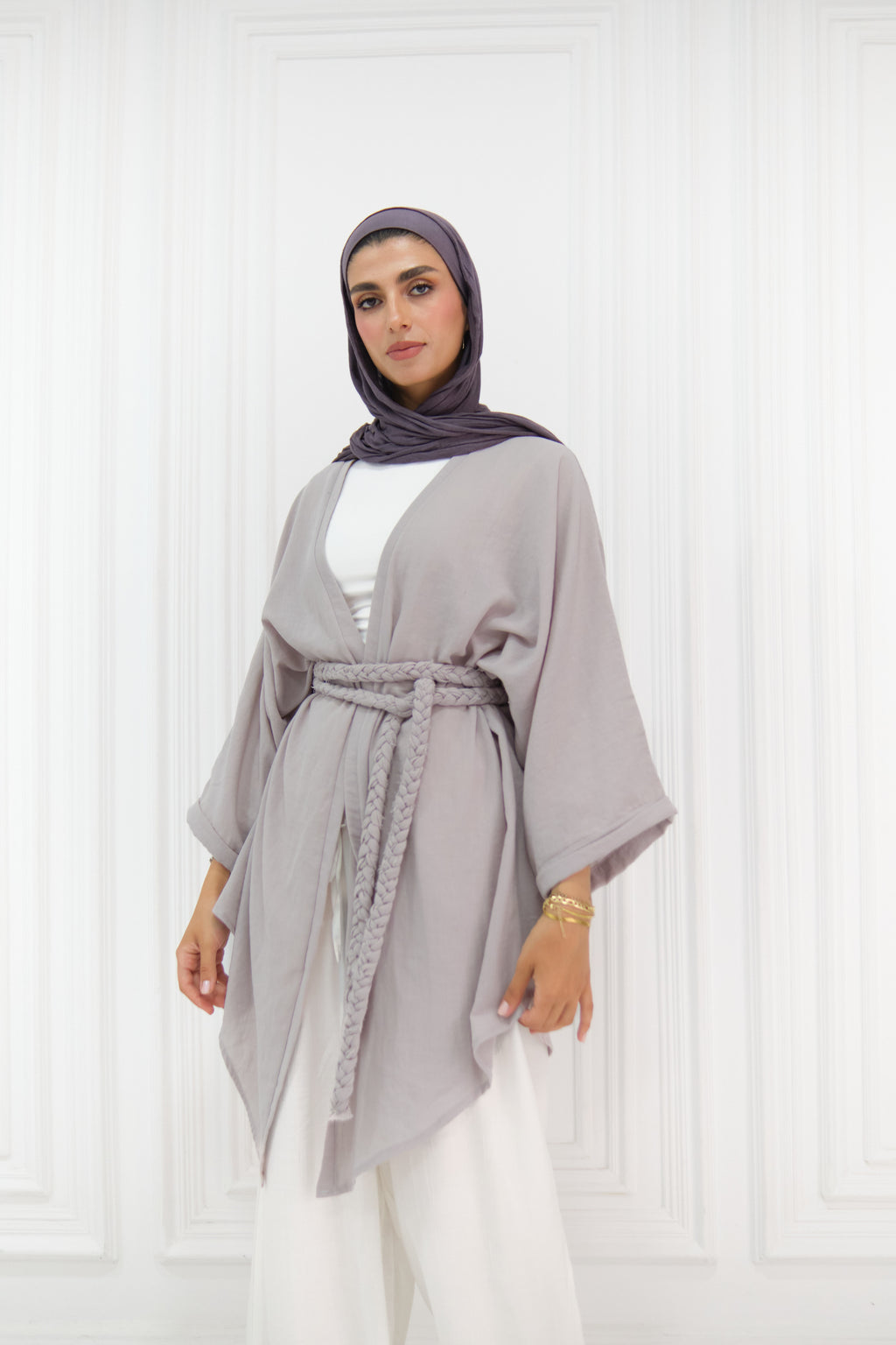 Wrap Kimono-gray