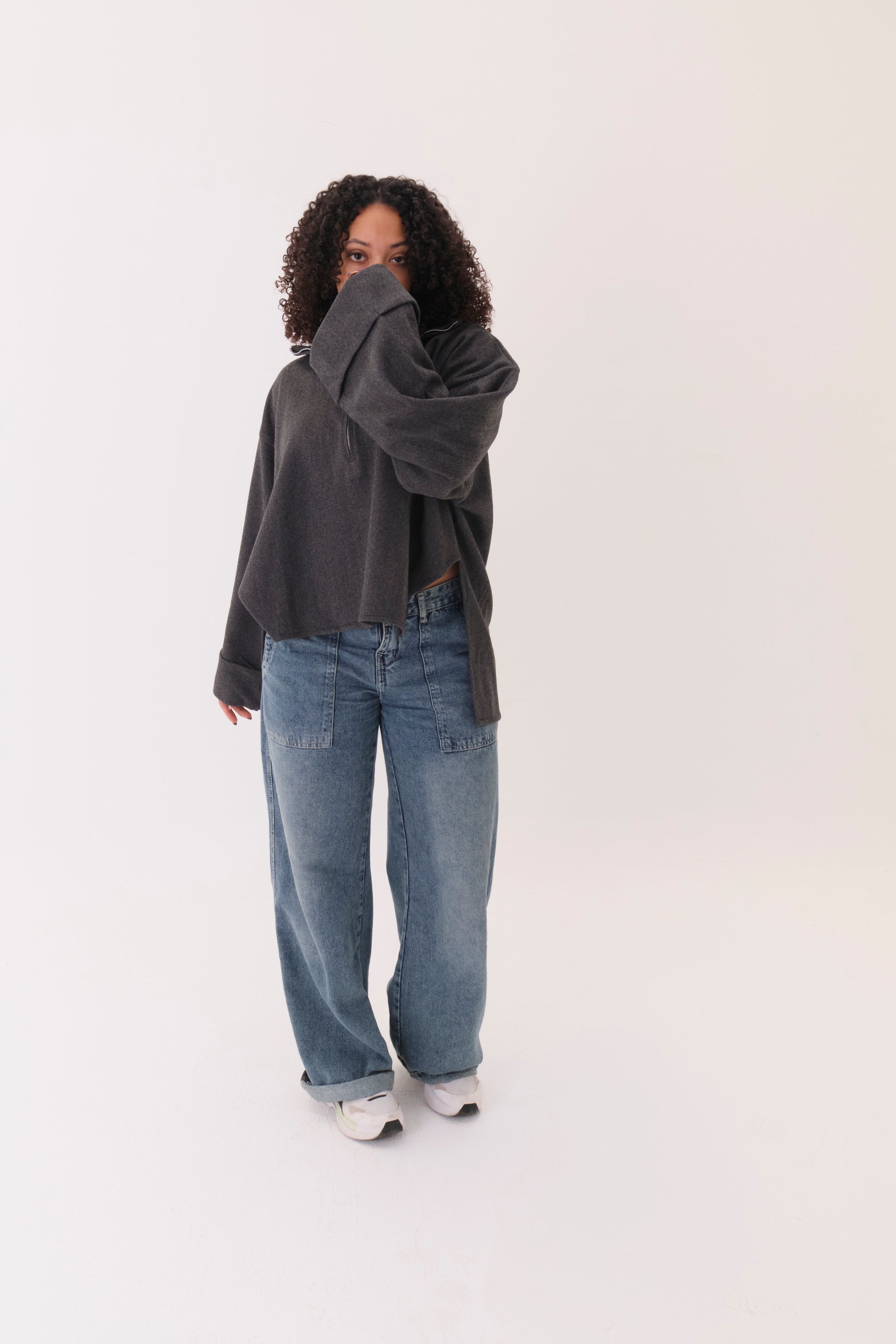 Wool top Gray