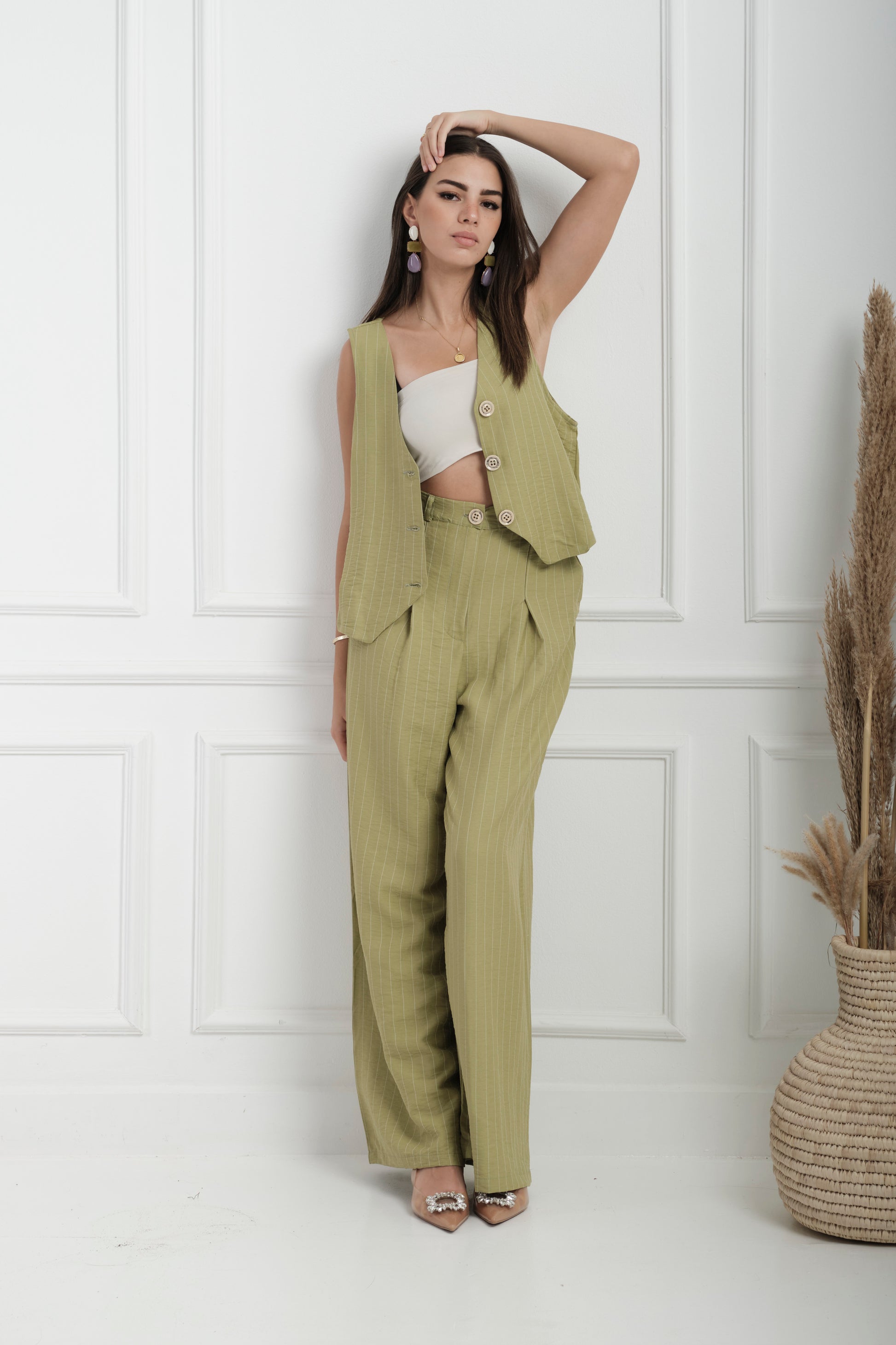 Sleek Suit-Pistachio