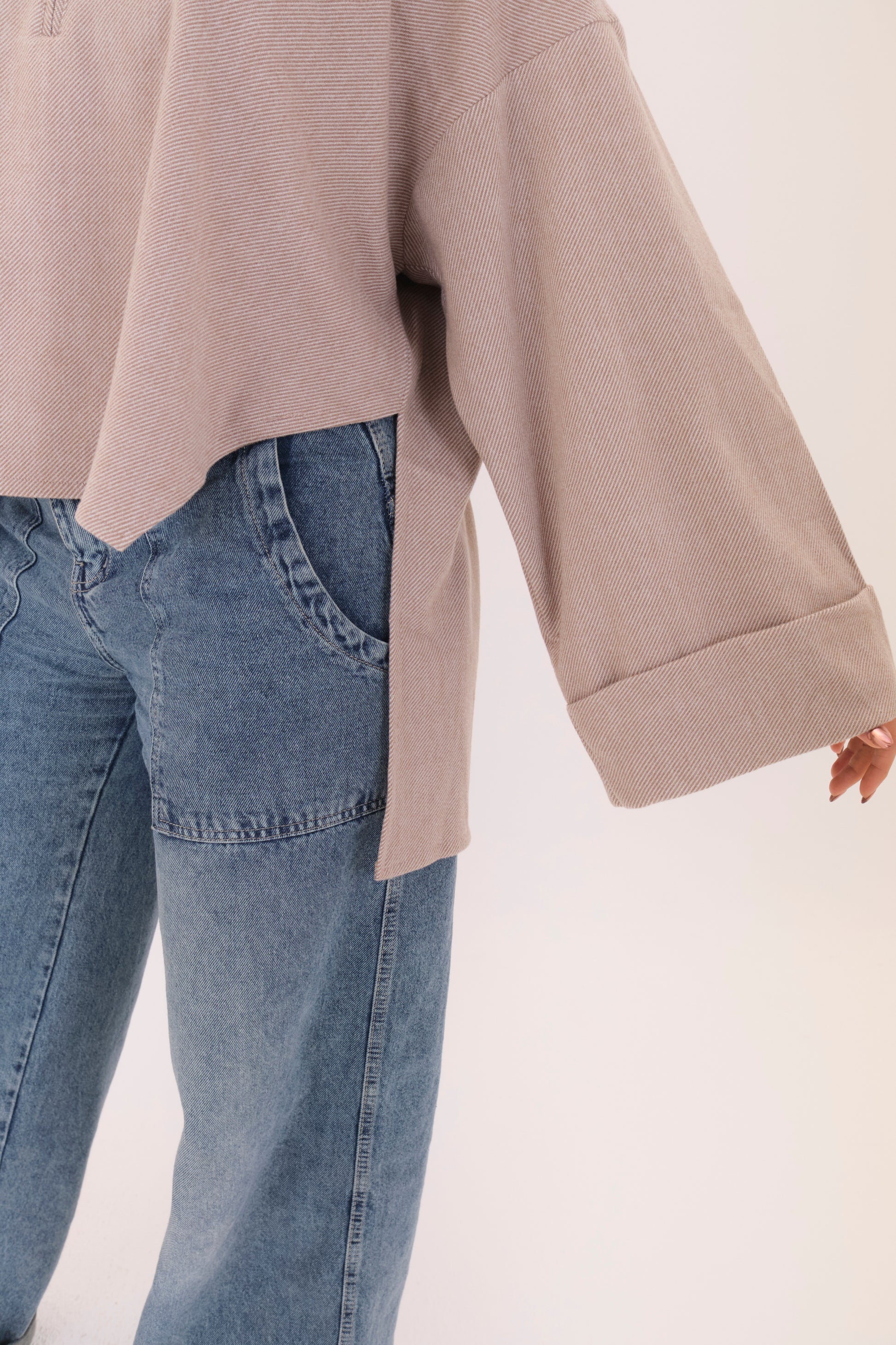 Wool Top-Beige