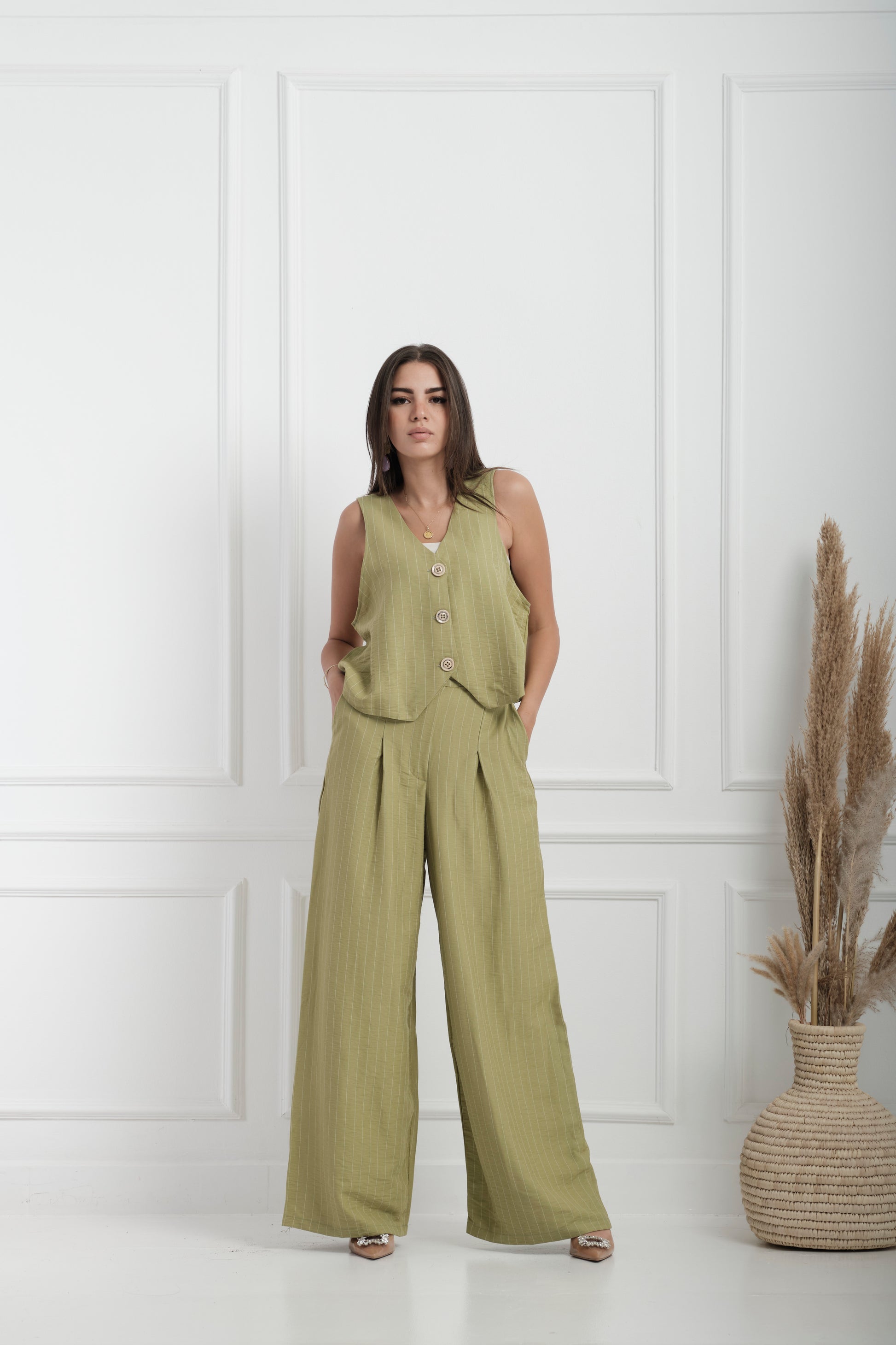 Sleek Suit-Pistachio