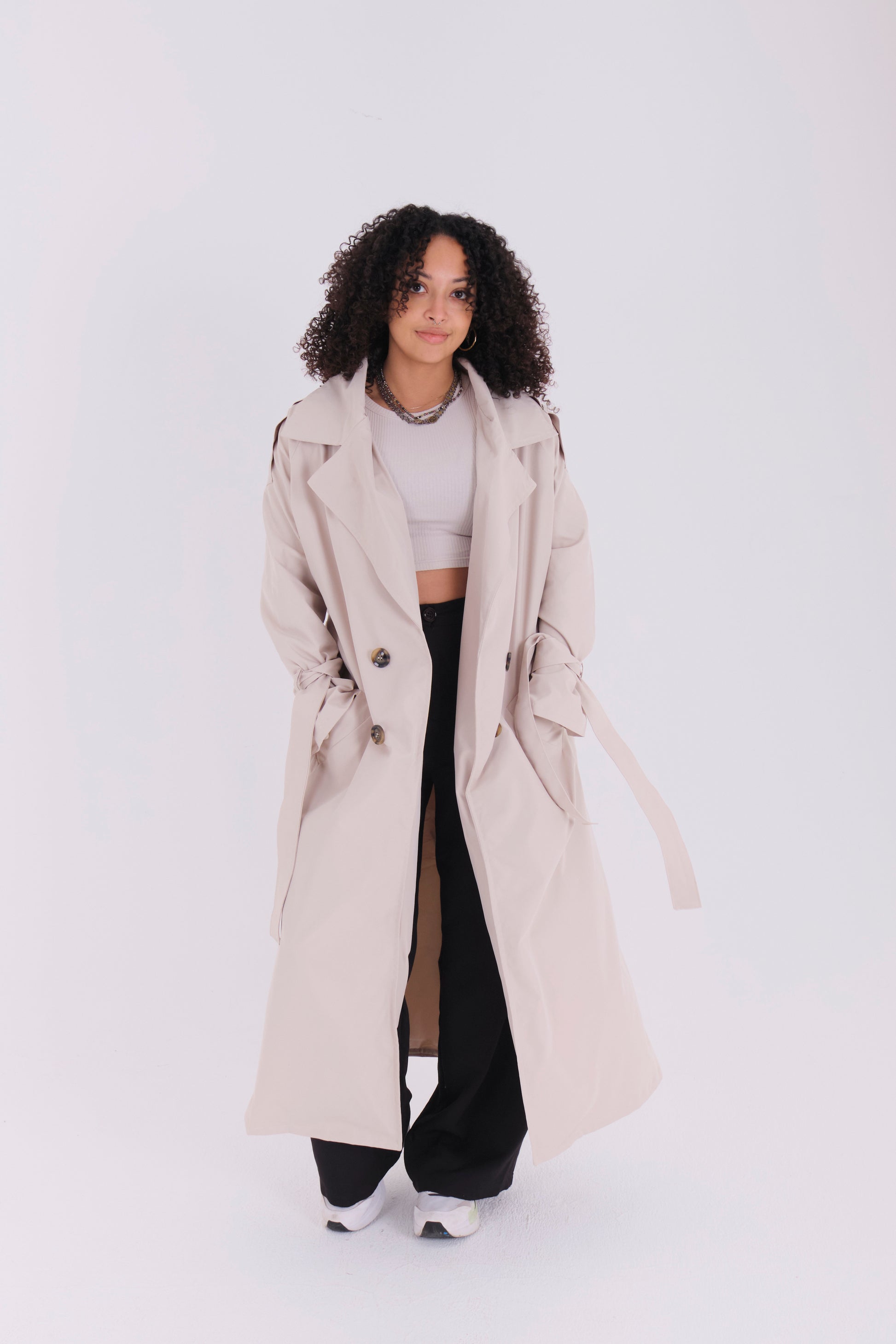 Trench Coat-Creamy