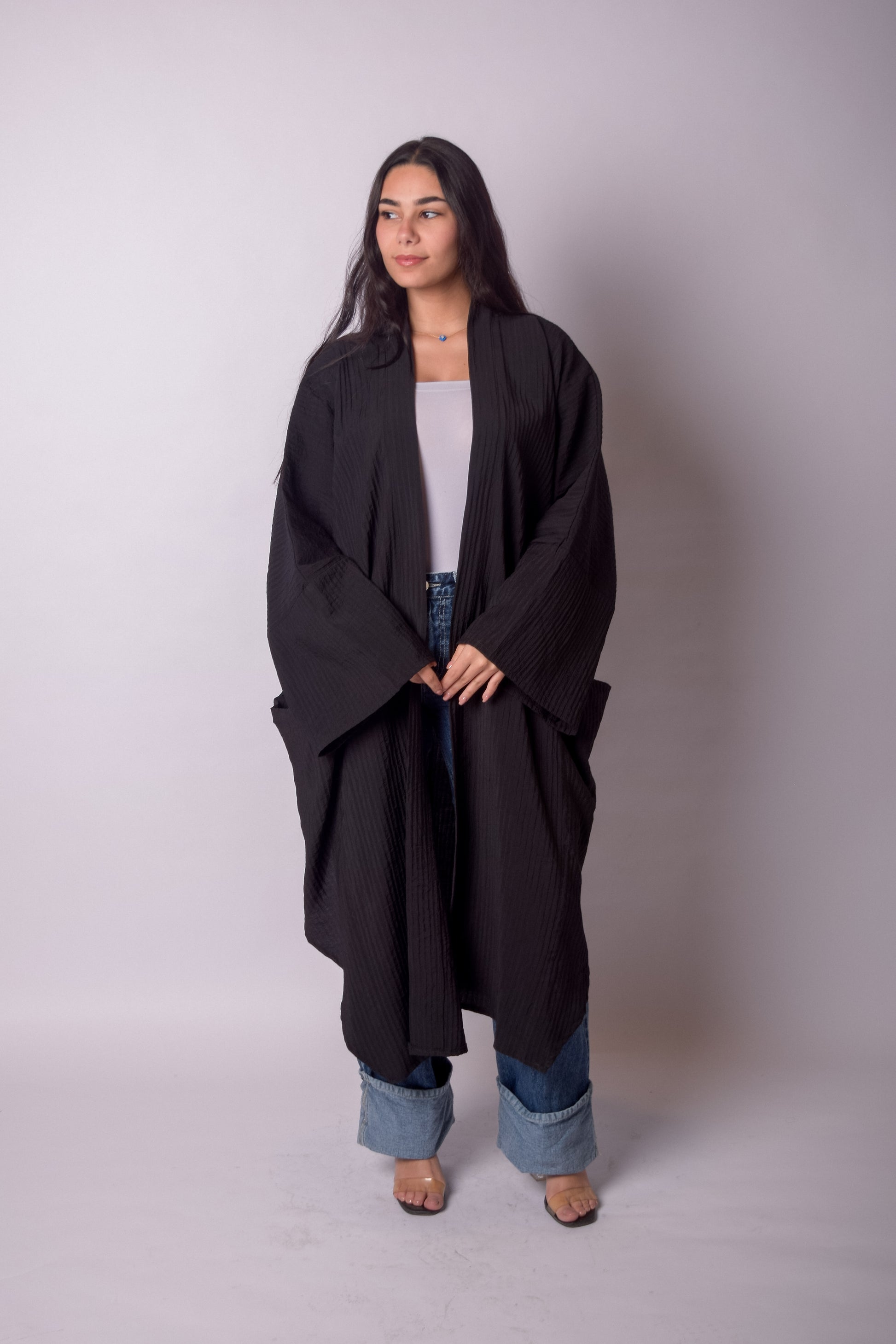 Glow Kimono-Black