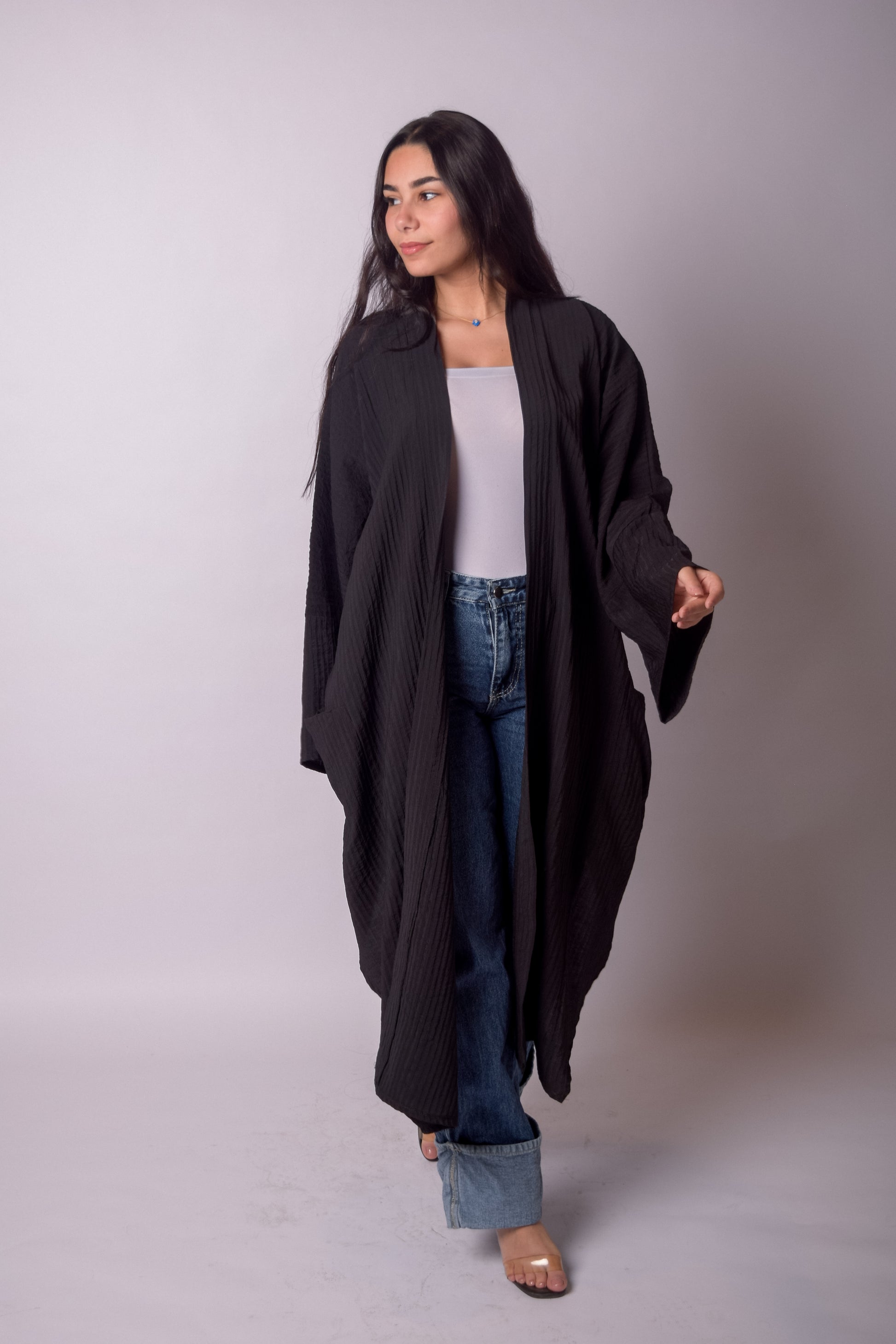 Glow Kimono-Black
