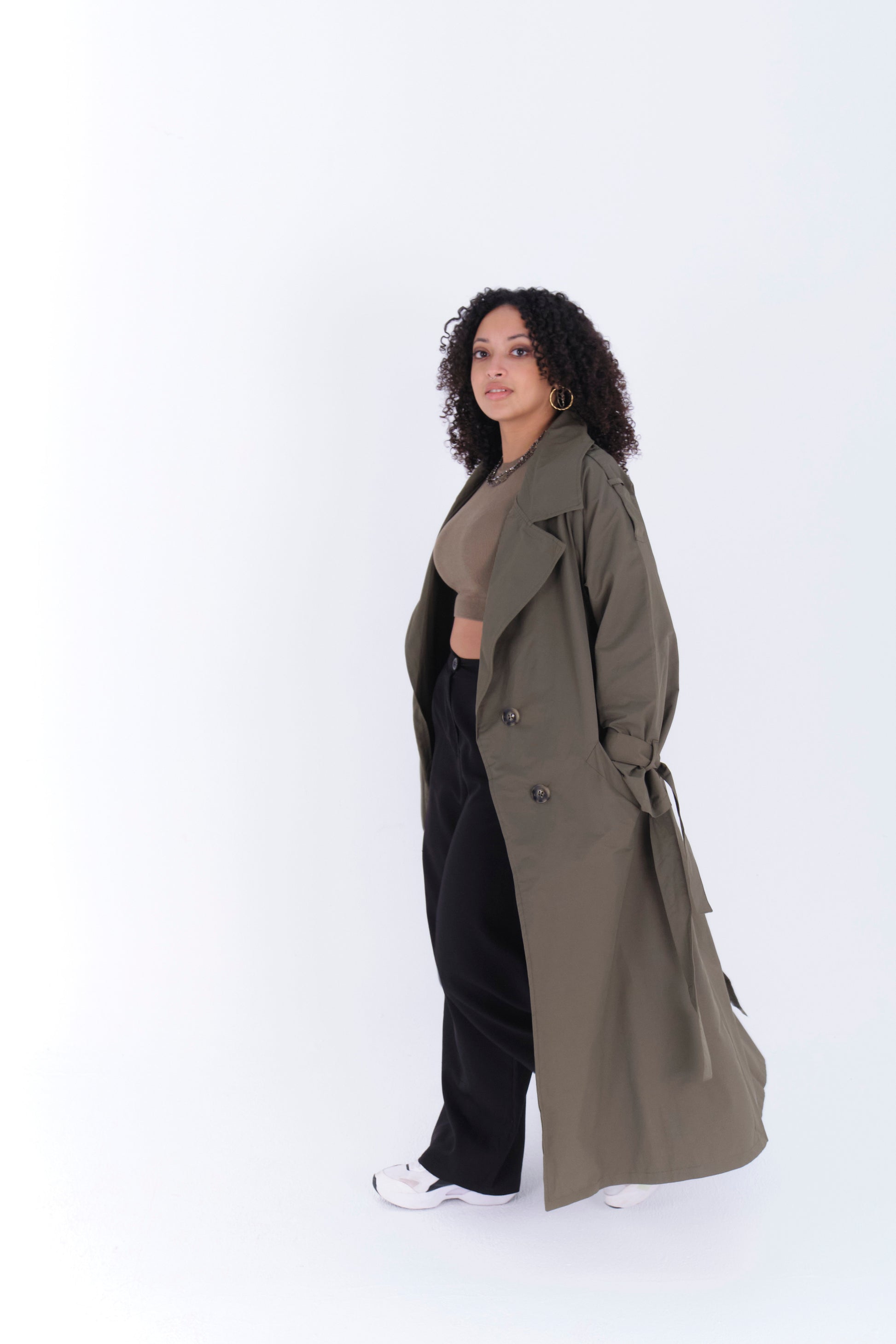 Trench Coat-Gray