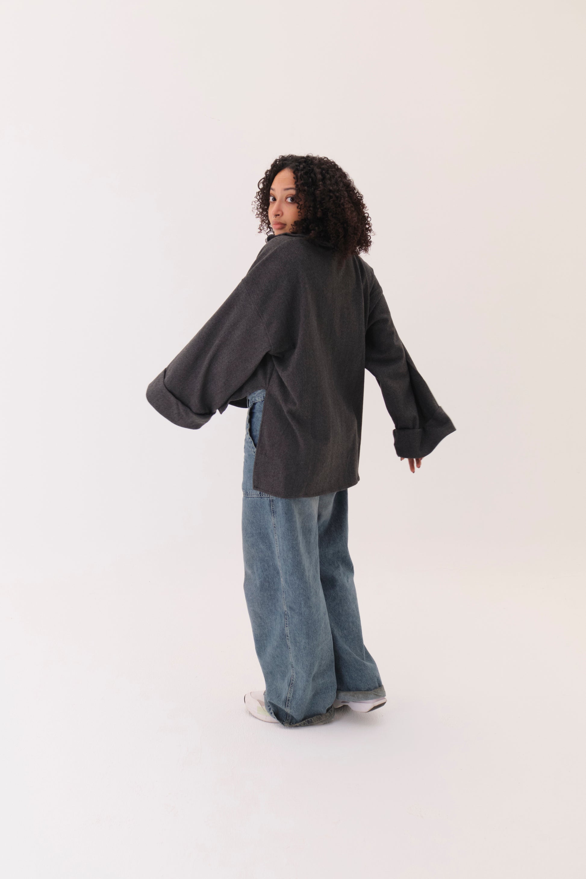 Wool top Gray