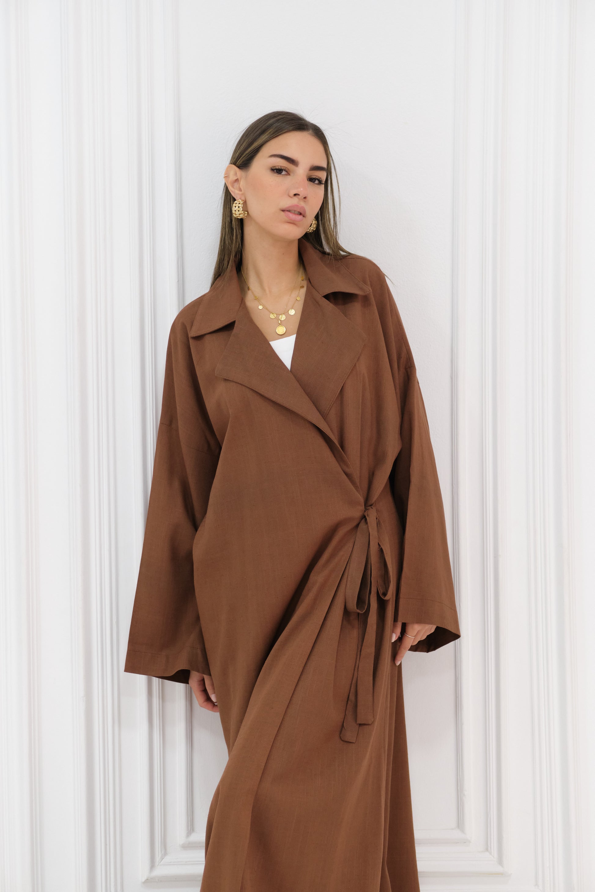 Aura Dress - Brown