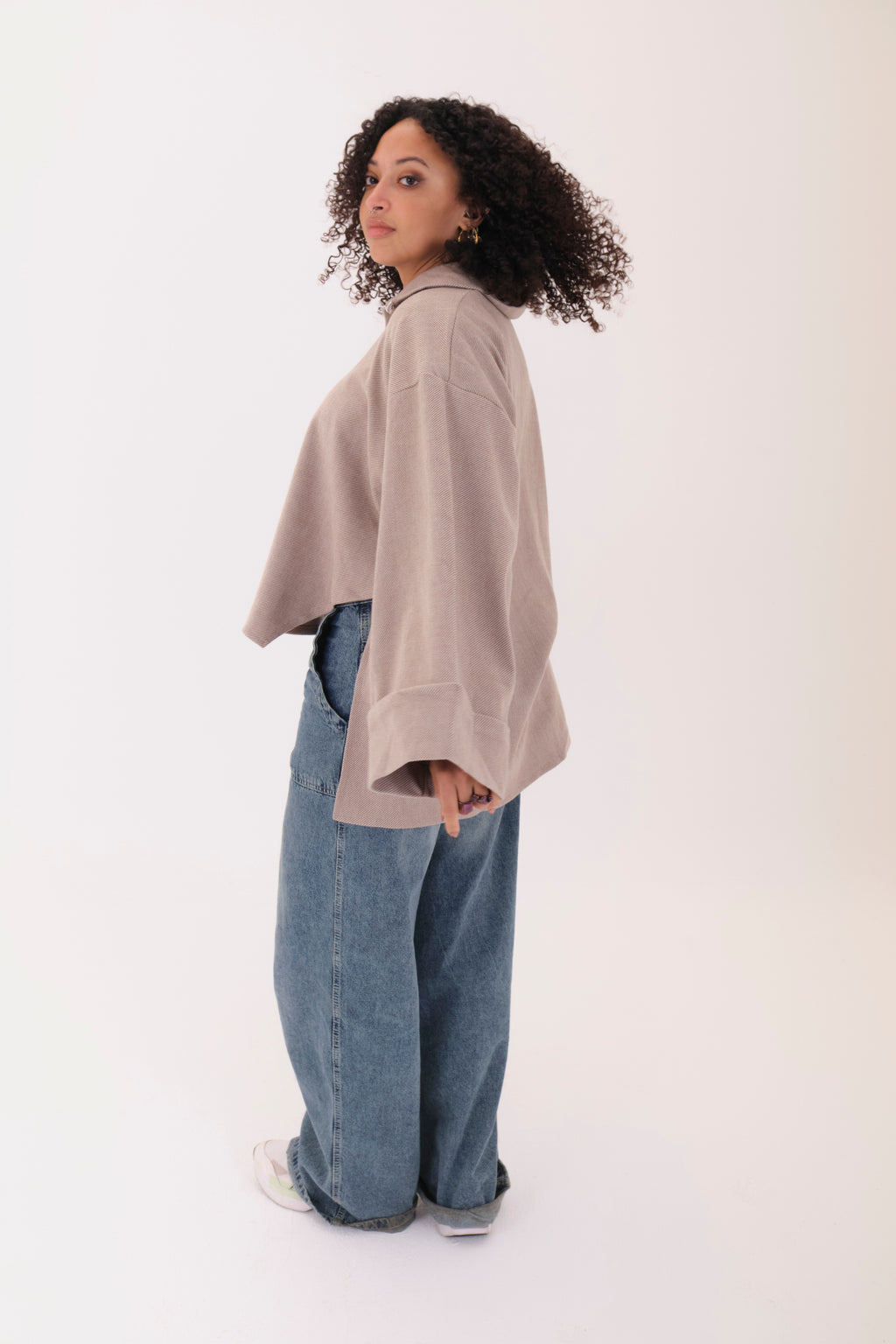 Wool Top-Beige