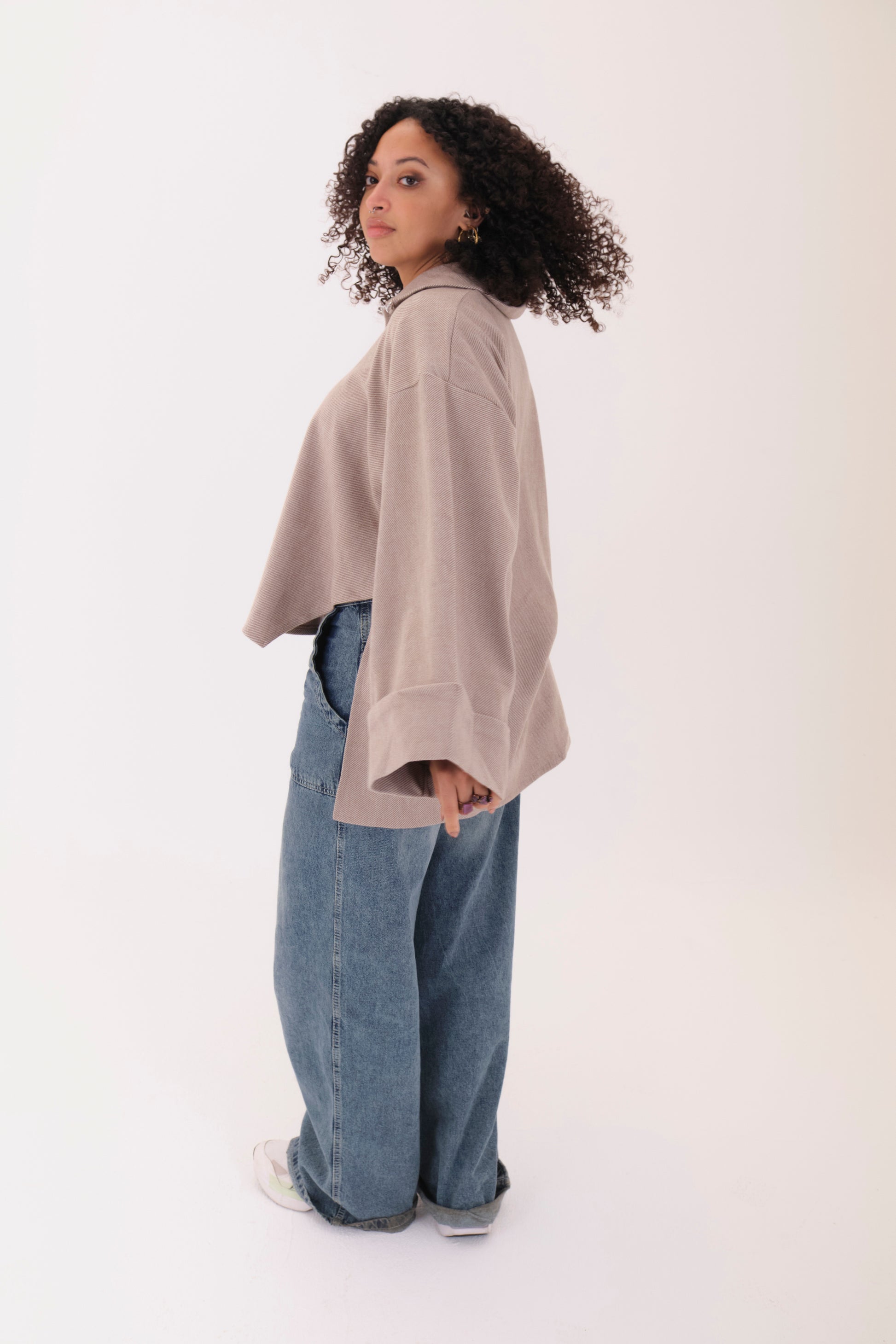 Wool Top-Beige