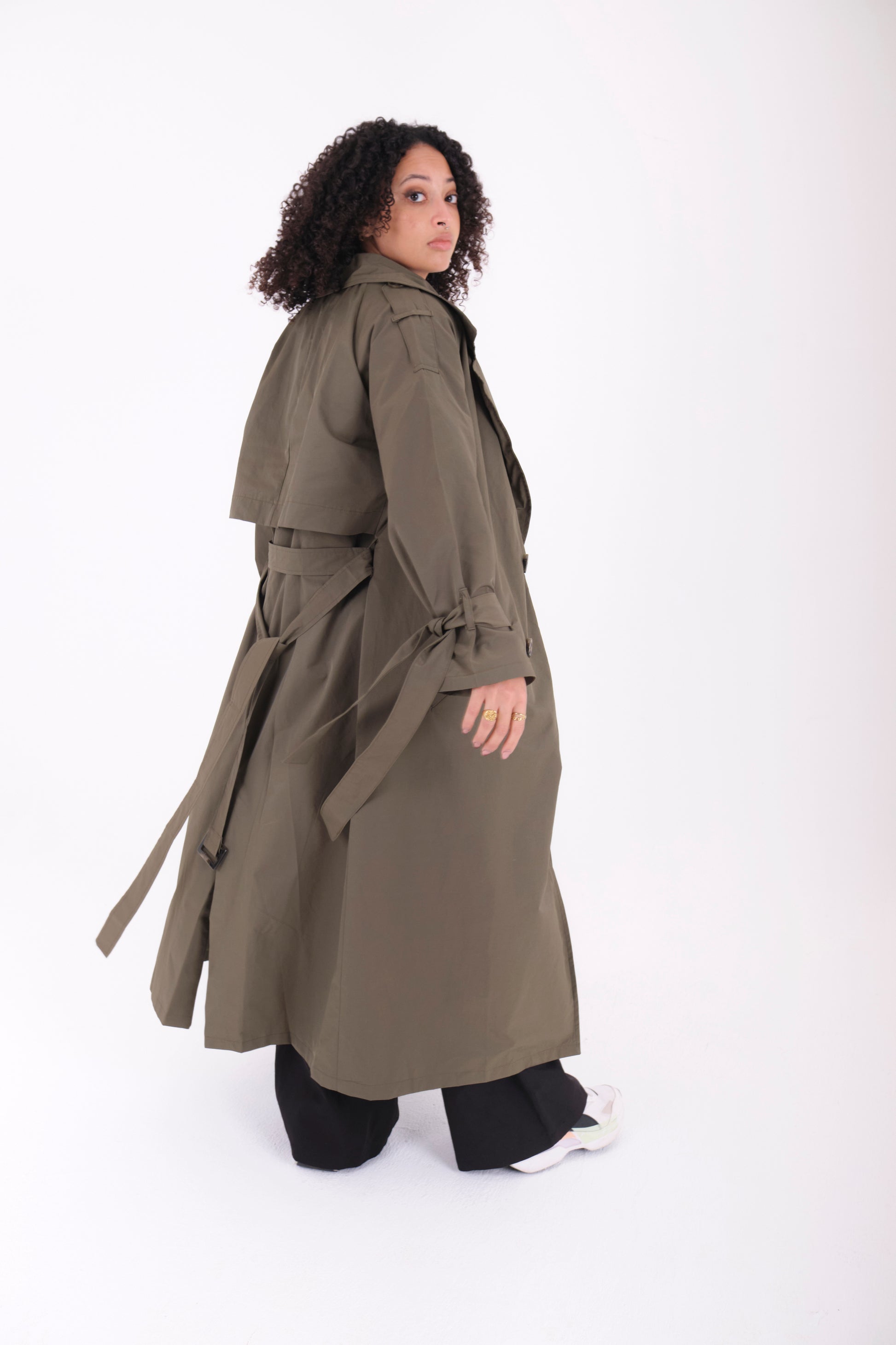 Trench Coat-Gray