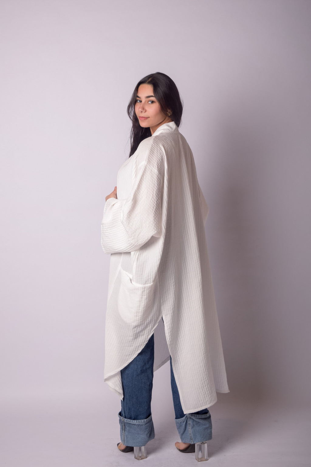 Glow Kimono-White