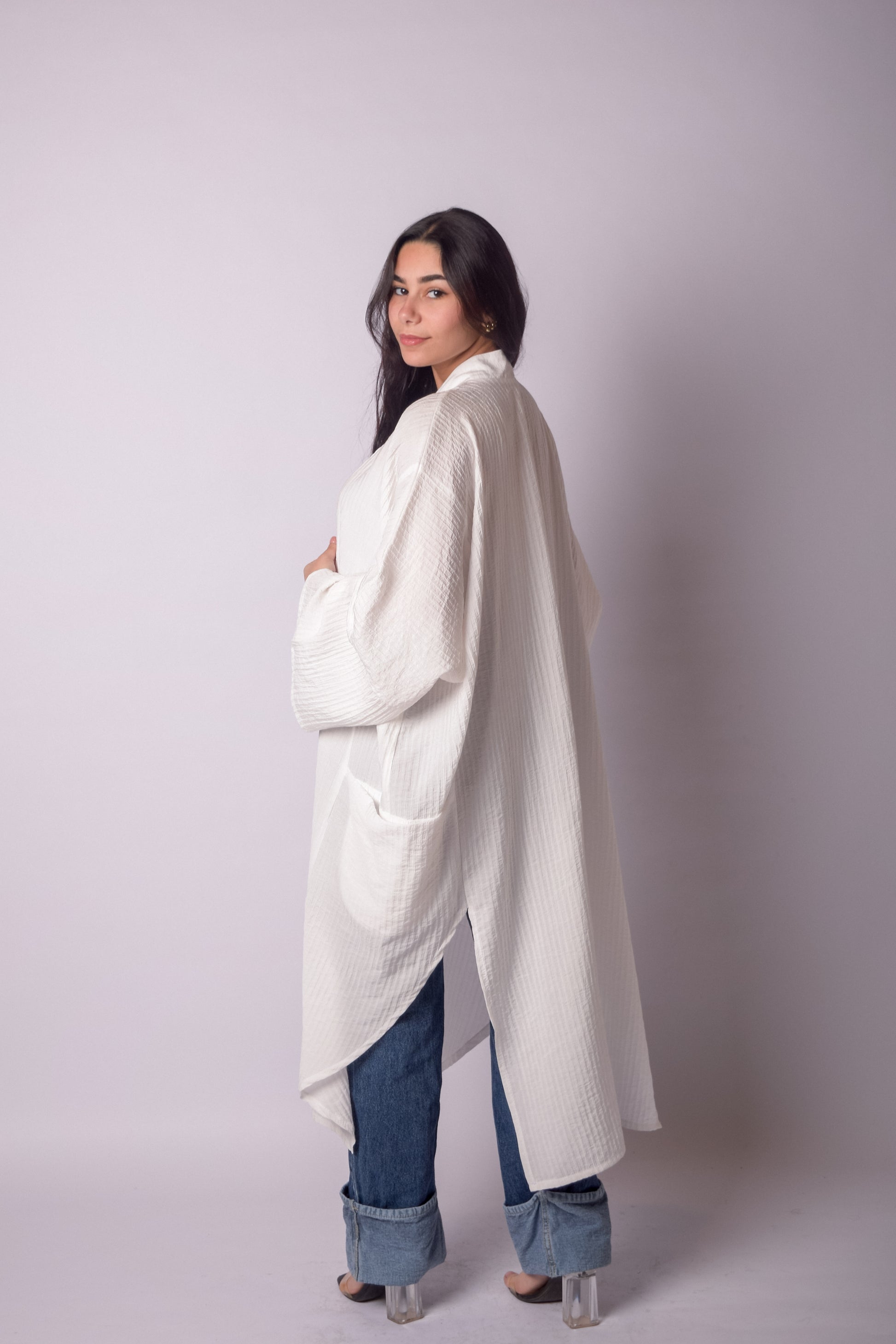 Glow Kimono-White