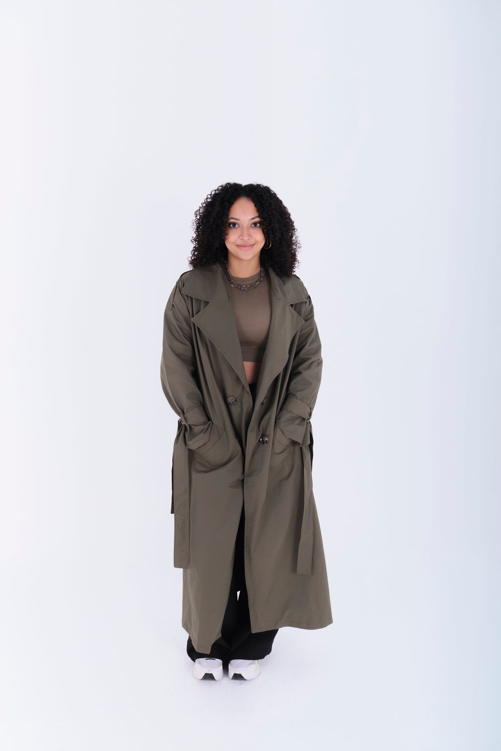 Trench Coat-Gray