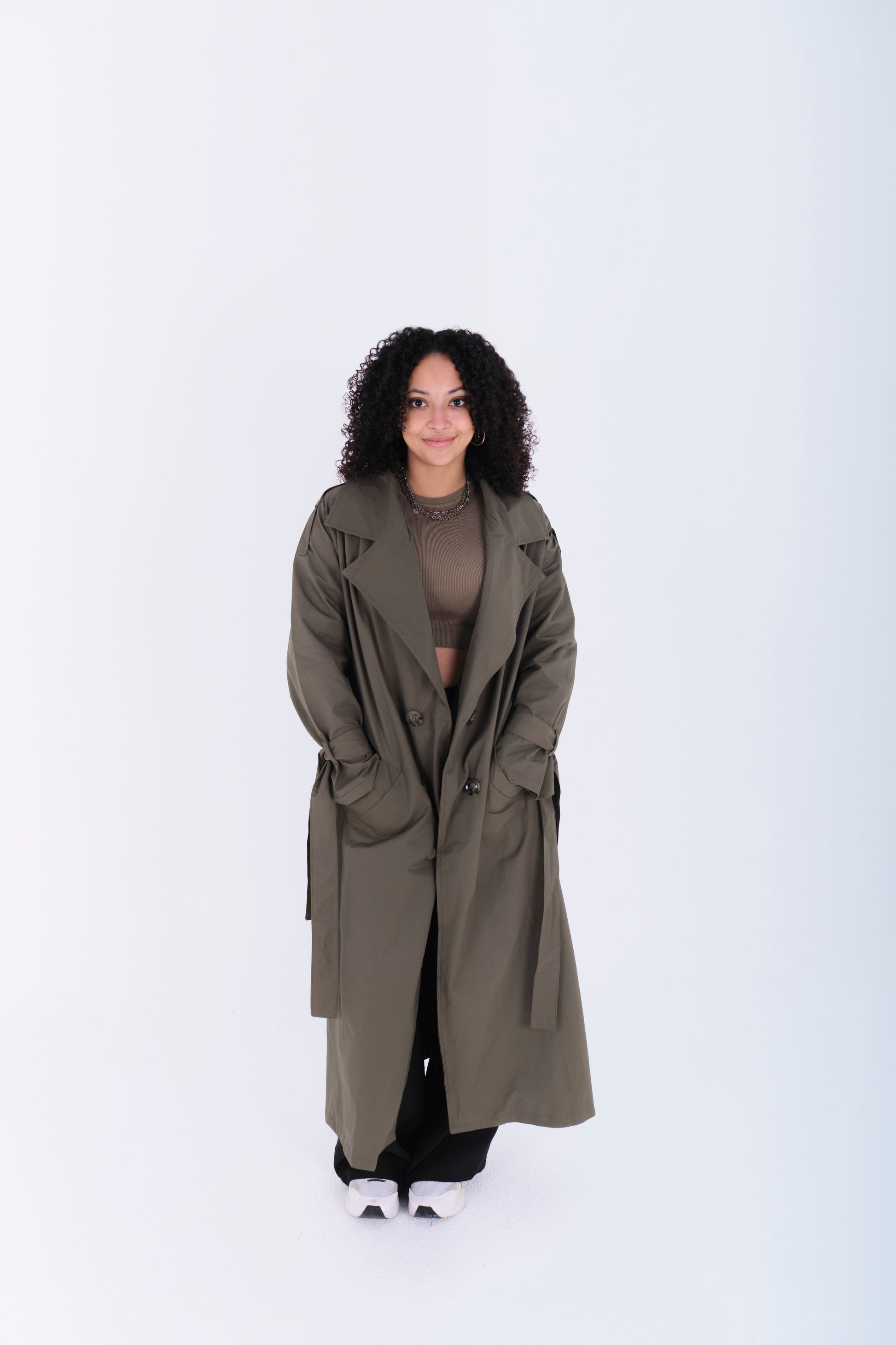 Trench Coat-Gray