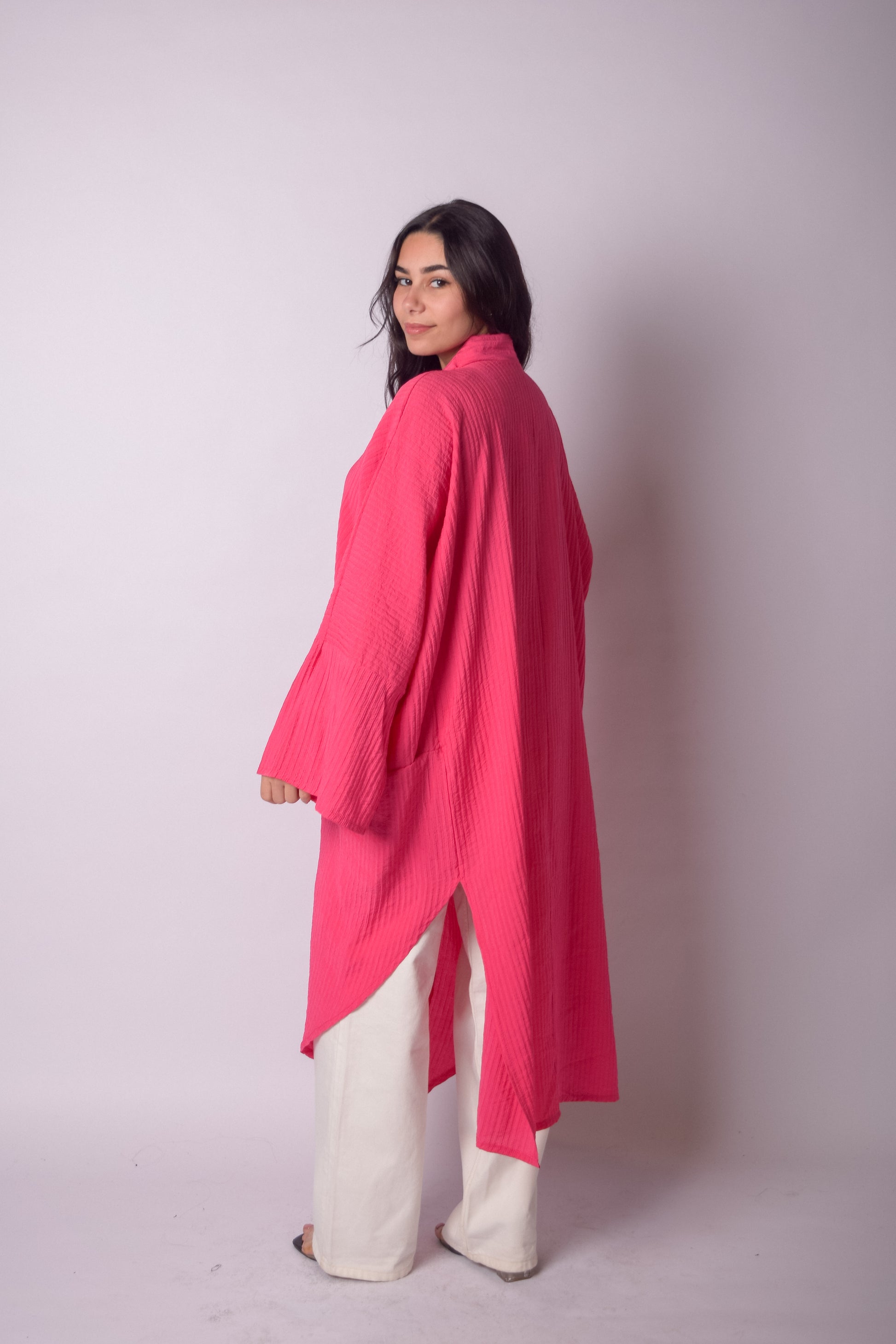 Glow Kimono-Fuchsia