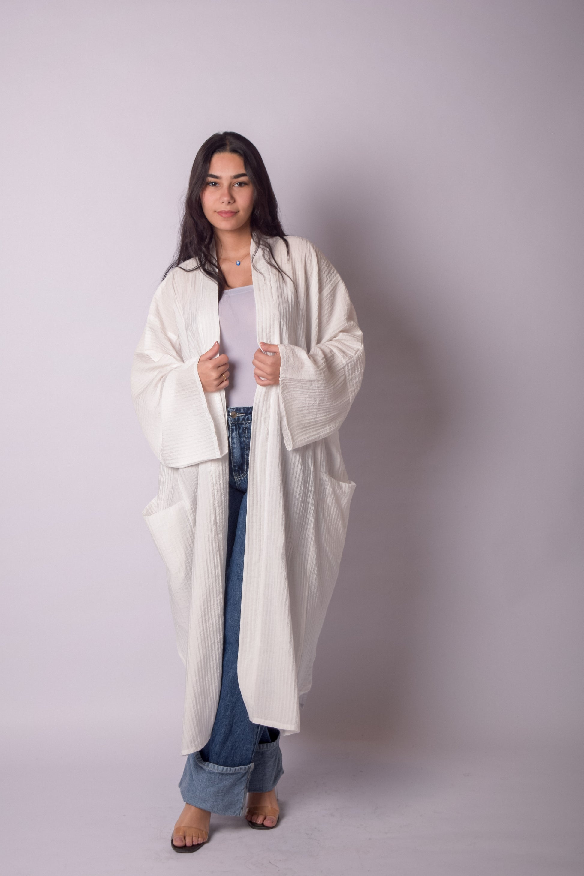 Glow Kimono-White