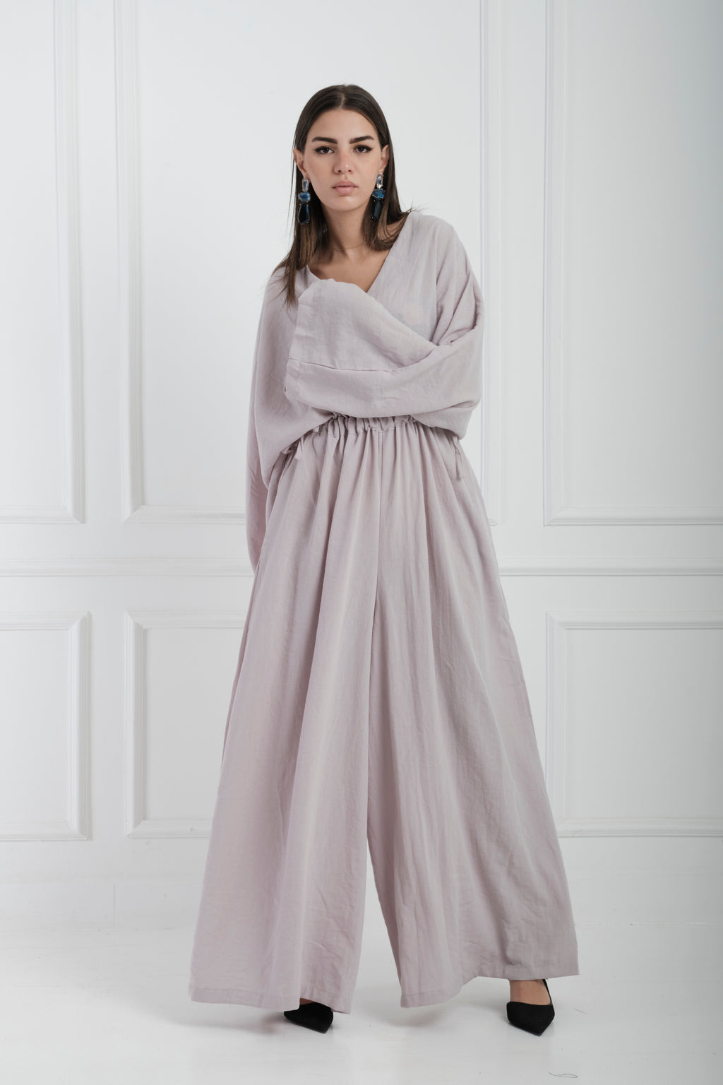 Linen grey jumpsuit