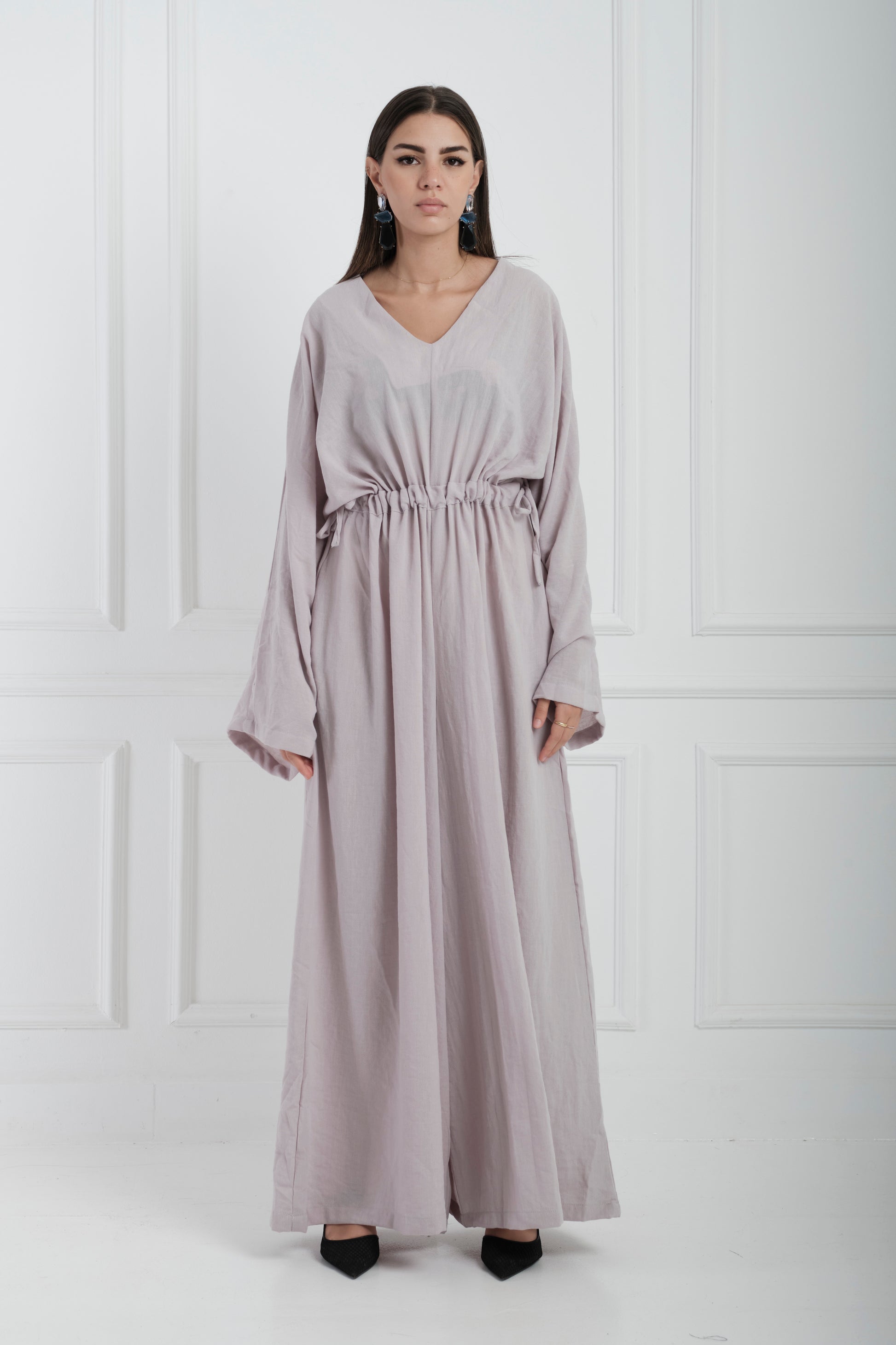 Linen grey jumpsuit